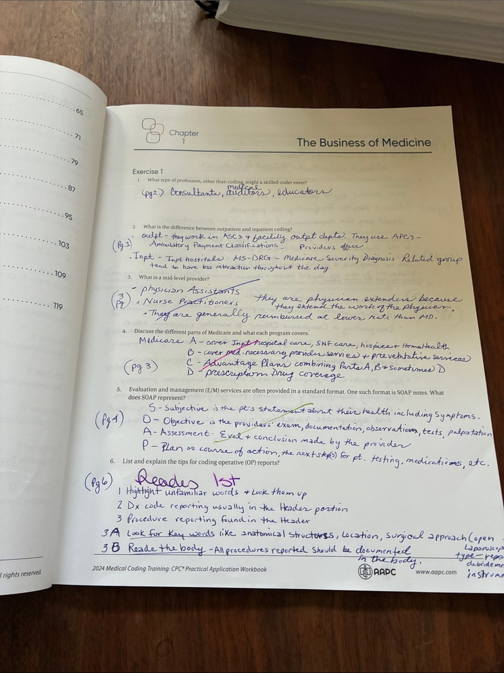 CPC practice application workbook - Picture 3 of 8